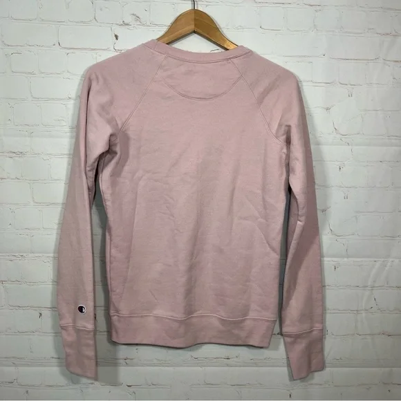 Champion Sweatshirt Womens XS Purple Crew Neck Long Sleeve Embroidered - Picture 8 of 8
